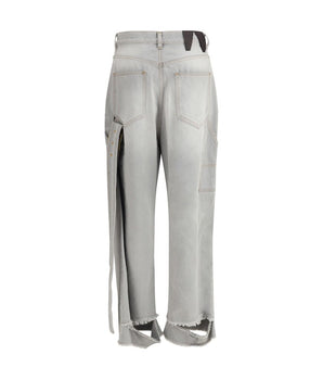 Darkpark Gray Cotton Relaxed Fit Jeans