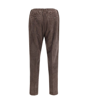 Cruna Brown Cotton Casual Pants