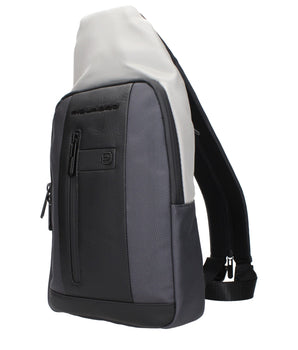 Piquadro Gray Fabric Backpack