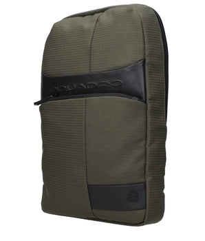 Piquadro Green Fabric Crossbody Bag