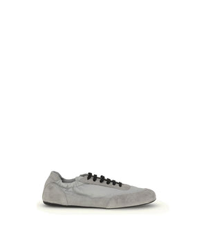 Prada Gray Rubber Athletic Sneakers