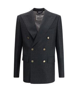 Vivienne Westwood Bicolor Fleece Wool Suits And Blazer