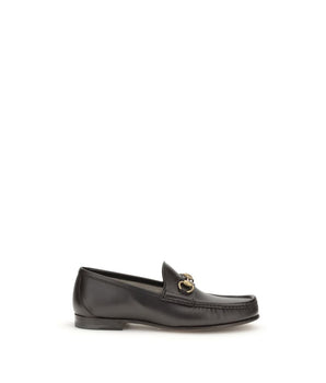 Gucci Brown Calf Leather Bos Taurus Slip-On Loafers