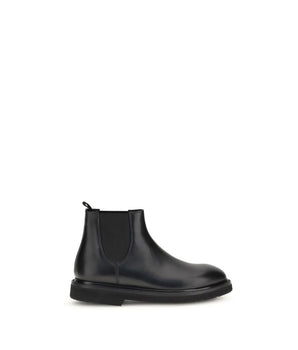 Premiata Black Calf Leather Bos Taurus Chelsea Boots