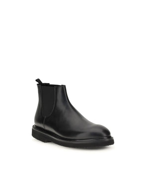 Premiata Black Calf Leather Bos Taurus Chelsea Boots