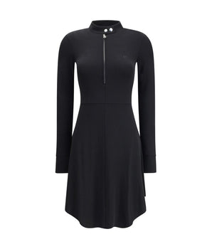 Courrèges Black Viscose Casual Dress