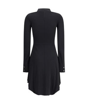 Courrèges Black Viscose Casual Dress