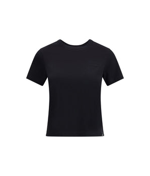 Courrèges Black Cotton T-Shirt