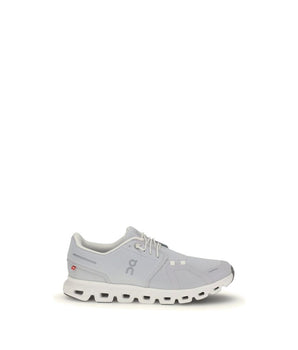 ON White Fabric Athletic Sneakers