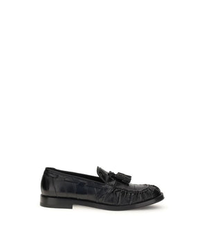Fratelli Rossetti Black Rubber Slip-On Loafers