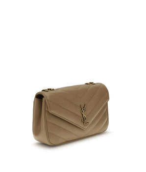 Saint Laurent Beige Calf Leather Bos Taurus Shoulder Bag