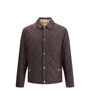 Brown Burberry polyamide coat