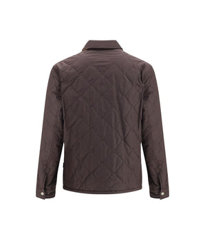 Brown Burberry polyamide coat