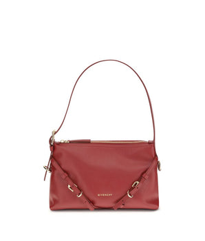 Givenchy Red Calf Leather Bos Taurus Shoulder Bag