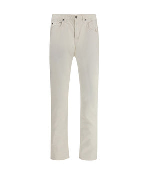 PT Torino White Cotton Trousers