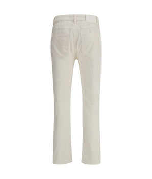 PT Torino White Cotton Trousers