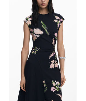 Desigual Black Cotton Women Dress