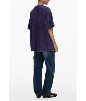 Desigual Purple Cotton Women T-Shirt