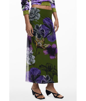 Desigual Green Polyester Women Skirt