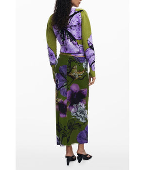 Desigual Green Polyester Women Skirt