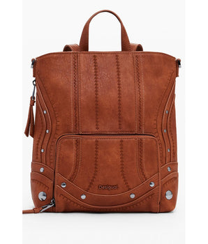 Desigual Brown Polyethylene Women Mini Backpack
