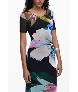 Desigual Black Polyester Women Dress