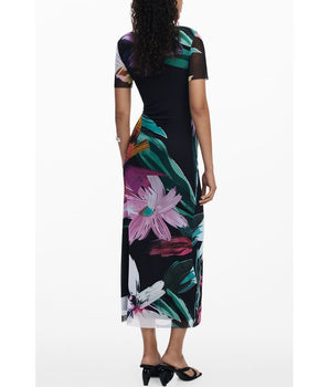 Desigual Black Polyester Women Dress