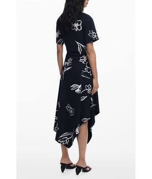 Desigual Black Cotton Women Dress