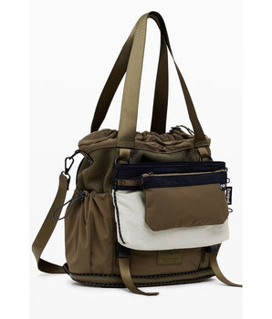 Desigual Green Polyester Women Convertible Handbag