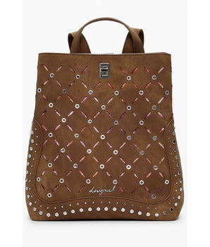 Desigual Brown Polyethylene Women Backpack