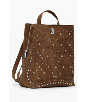 Desigual Brown Polyethylene Women Backpack