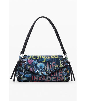 Desigual Blue Cotton Women Handbag