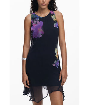 Desigual Black Polyester Women Dress