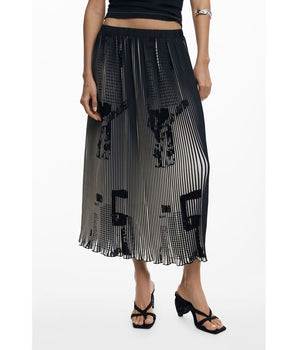 Desigual Black Polyester Women Skirt