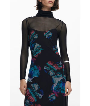 Desigual Black Polyester Women Dress