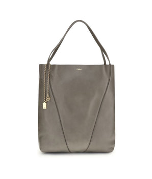 Chloé Gray Calf Leather Bos Taurus Shoulder Bag