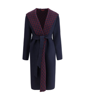 Gucci Blue Wool Coat