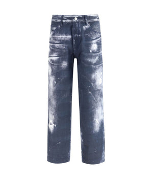 Emporio Armani Multicolor Cotton Casual Pants