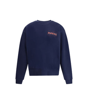Marni Blue Cotton Sweatshirt
