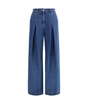 Dolce & Gabbana Blue Cotton Straight-Leg Jeans