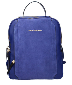 Piquadro Blue Leather Backpack