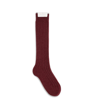 Brunello Cucinelli Bordeaux Cashmere Socks