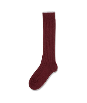 Brunello Cucinelli Bordeaux Cashmere Socks