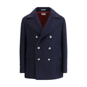 Brunello Cucinelli Double wool flannel Caban