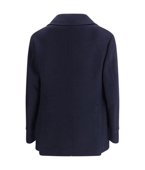 Brunello Cucinelli blue wool coat