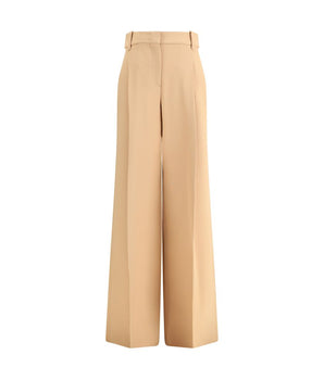 Ermanno Scervino Beige Viscose Casual Pants