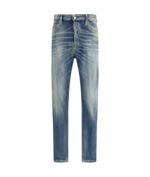 Dsquared² Blue Cotton Slim Fit Jeans