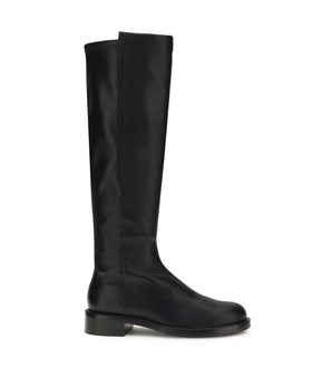 Stuart Weitzman Brown Calf Leather Bos Taurus Ankle Boots