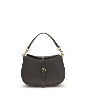 Etro Brown Calf Leather Bos Taurus Shoulder Bag
