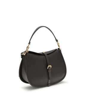 Etro Brown Calf Leather Bos Taurus Shoulder Bag